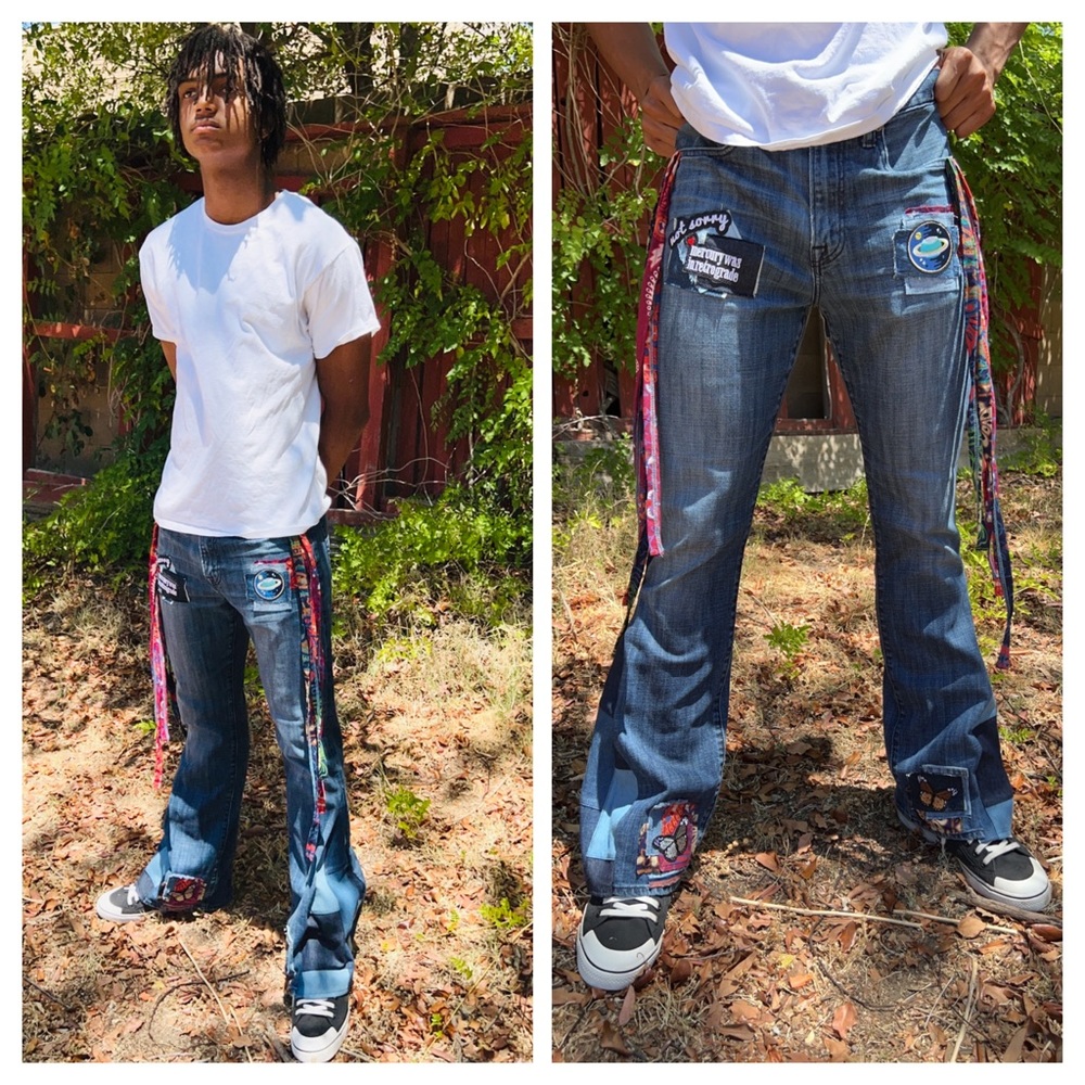 UPCYCLED Jeans Bell bottom Flare for Men